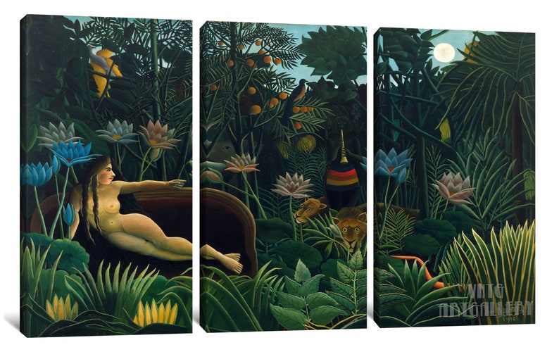 Henri Rousseau : The Dream 1910 Canvas Gallery Wrapped or Framed Giclee Wall Art Print D4060 image 5