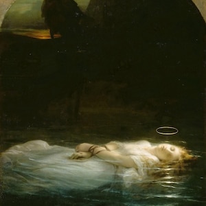 Paul Delaroche: El joven mártir, versión ampliada (1855). Impresión giclée sobre lienzo, enmarcada o envuelta digitalmente (D6050).
