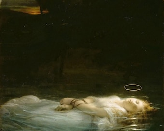 ポール・ドラローシュ - 若き殉教者 (1855) 手描き美術館品質のロール