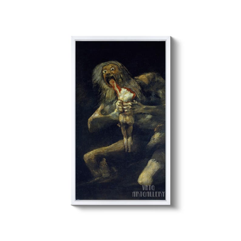 Francisco Goya : Saturn Devouring His Son (1819) Canvas Gallery Wrapped ...