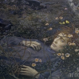 Edward Robert Hugo: Oh, was ist das in der Hohle (c1890) Leinwand-Galerie gewickelt oder gerahmt Giclee Wall Art Print (D4060)
