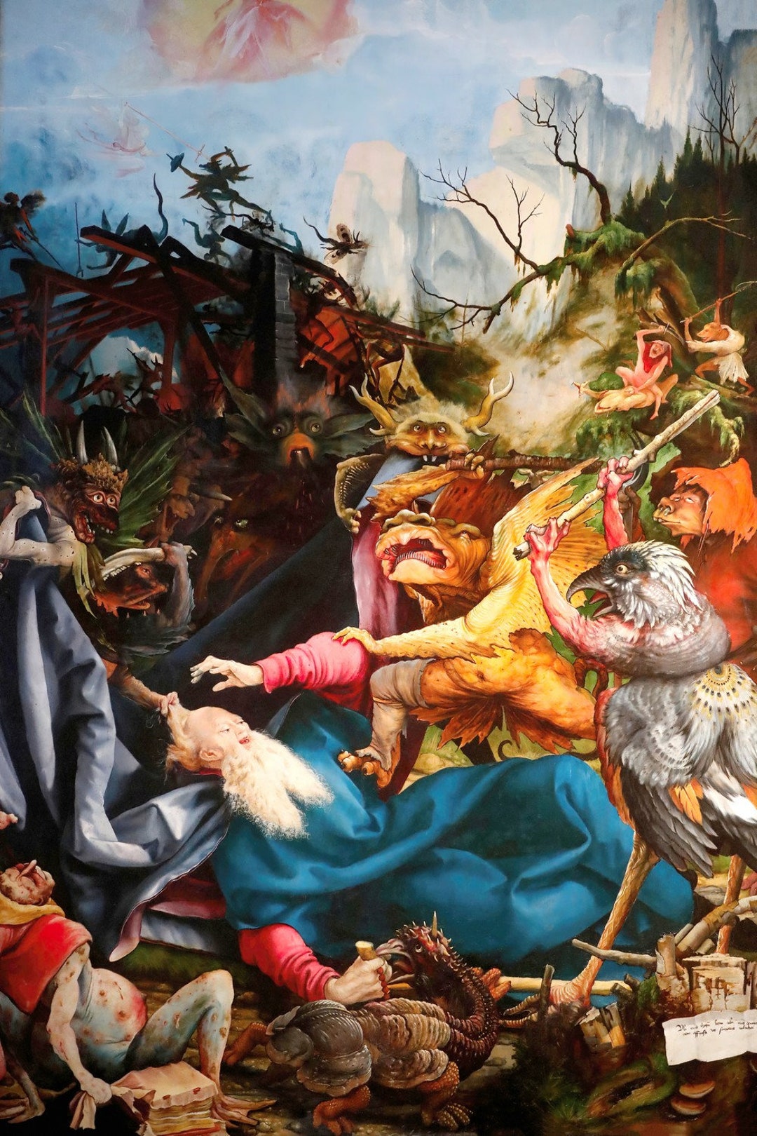 Matthias Grünewald : Isenheim Altarpiece Temptation of Saint