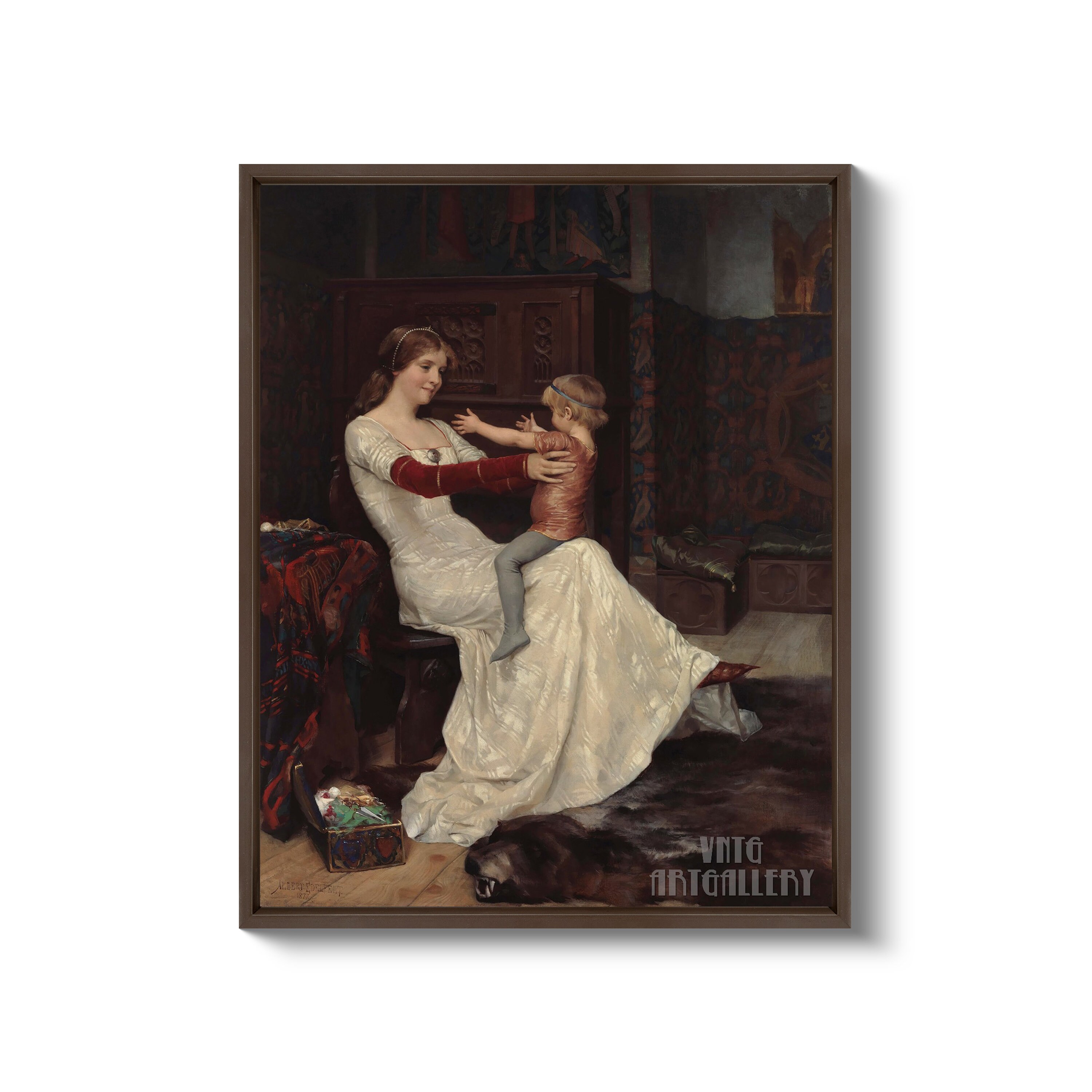 Albert Edelfelt : Queen Bianca 1877 Canvas Gallery Wrapped - Etsy