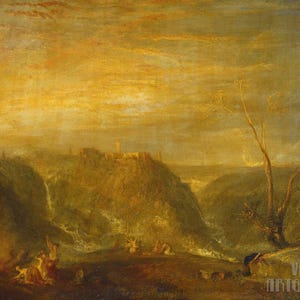 J.M.W. Turner: Il ratto di Proserpina (1839) Stampa artistica da parete Giclée su tela, incorniciata o avvolta in una galleria, rimasterizzata digitalmente (D4560)