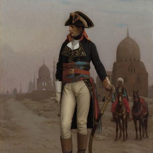 Jean-Léon Géröme : Napoleon in Egypt (1867-68) Canvas Gallery Wrapped Giclee Wall Art Print Digitally Remastered (D6040)