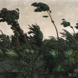 Félix Vallotton: Il vento (1910) Stampa artistica da parete Giclée su tela, incorniciata o avvolta in una galleria, rimasterizzata digitalmente (D4560)
