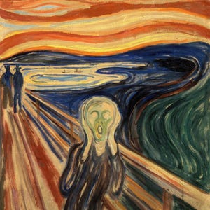Edvard Munch: The Scream (1893) Canvas Gallery Wrapped or Framed Giclee Wall Art Print Digitally Remastered (D6050)