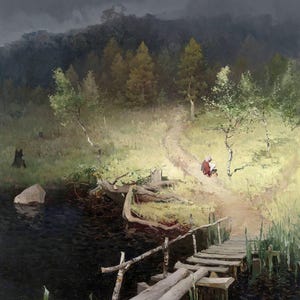 Andriej Nikołajewicz Schilder: Przed burzą (1918) – wydruk ścienny giclee w galerii obrazów, oprawiony lub zremasterowany cyfrowo (D6045)