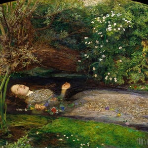John Everett Millais : Ophelia (1851) Canvas Gallery Wrapped or Framed Giclee Wall Art Print Digitally Remastered (D4060)
