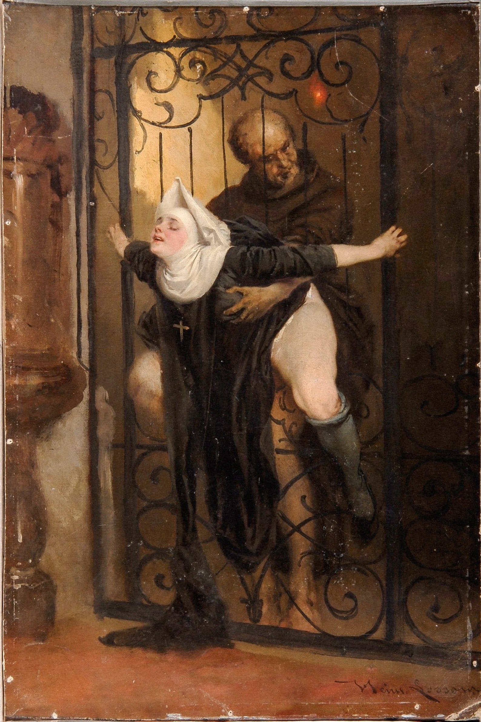 Heinrich Lossow : Умереть Vers'ndigung Грех 1880 1 - изображение.