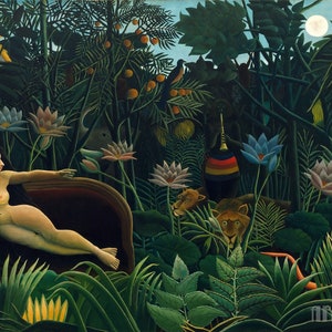 Henri Rousseau : The Dream 1910 Canvas Gallery Wrapped or Framed Giclee Wall Art Print D4060 image 1