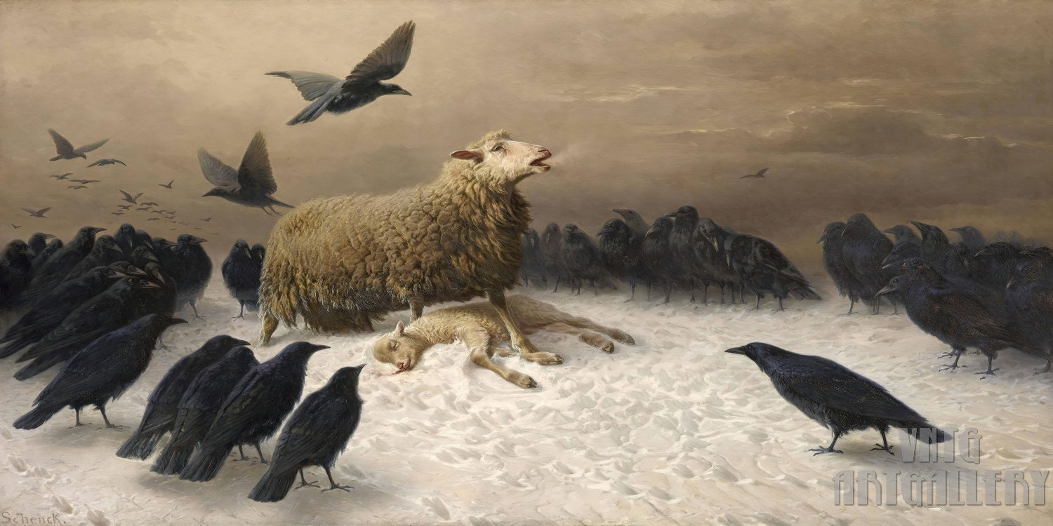 August Friedrich Schenck : Anguish 1878 Canvas Gallery - Etsy