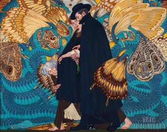 エドワード・オークン：戦争と私たち（1917年）キャンバス