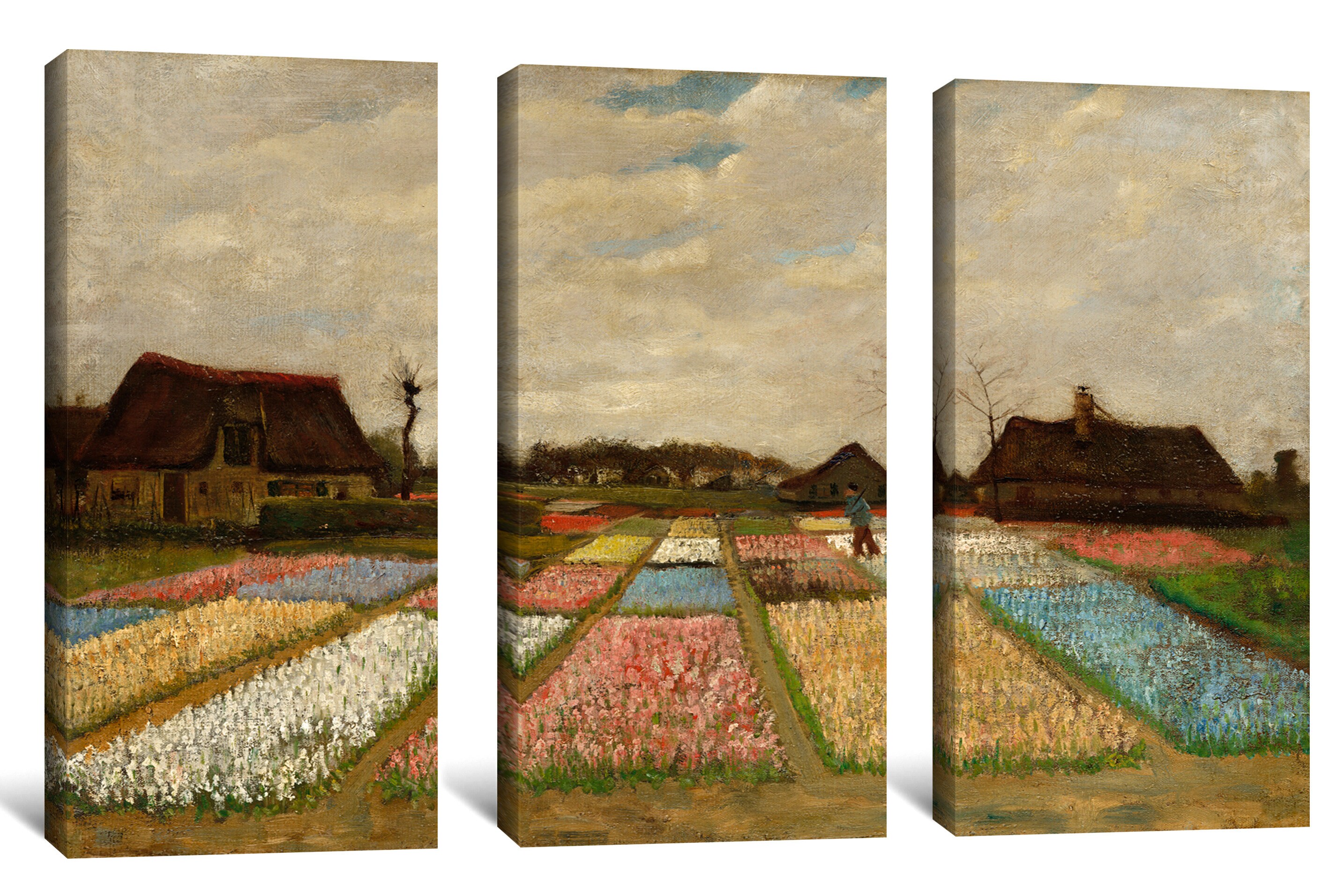 Vincent Van Gogh : Flower Beds in Holland bulb Fields 1883 - Etsy