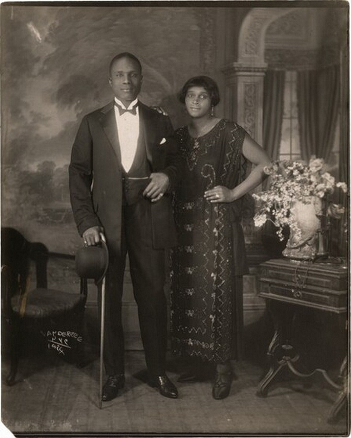 James Van Der Zee Couple 1924 Canvas Gallery Wrapped Etsy