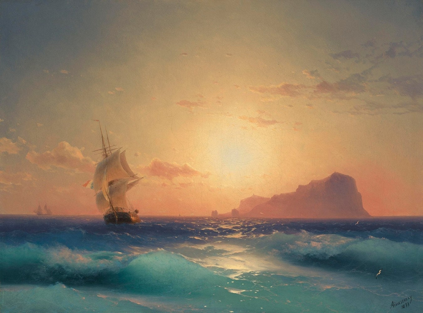 Айвазовский закат картина
