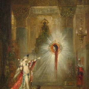 Gustave Moreau : The Apparition (1876-77) Gallery Wrapped or Framed Giclee Wall Art Print Digitally Remastered (D6050)