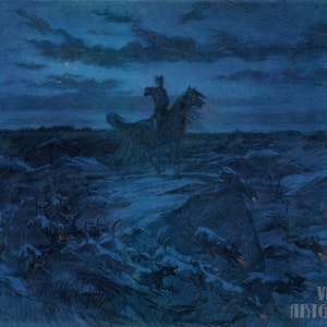 Rosa Bonheur: La leggenda dei lupi (1890) Stampa artistica su tela, incorniciata o avvolta in una galleria, giclée, rimasterizzata digitalmente (D4560)