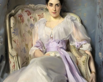 John Singer Sargent : Lady Agnew of Lochnaw (1893)  Canvas Gallery Wrapped or Framed Giclee Wall Art Print (D6045)