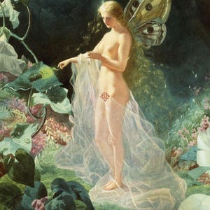John Simmons : Titania (1866) Canvas Gallery Wrapped or Framed Giclee Wall Art Print Digitally Remastered (D6050)