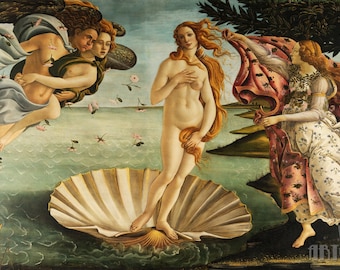 Sandro Botticelli : The Birth of Venus (1484) Canvas Gallery Wrapped or Framed Giclee Wall Art Print (D3560)