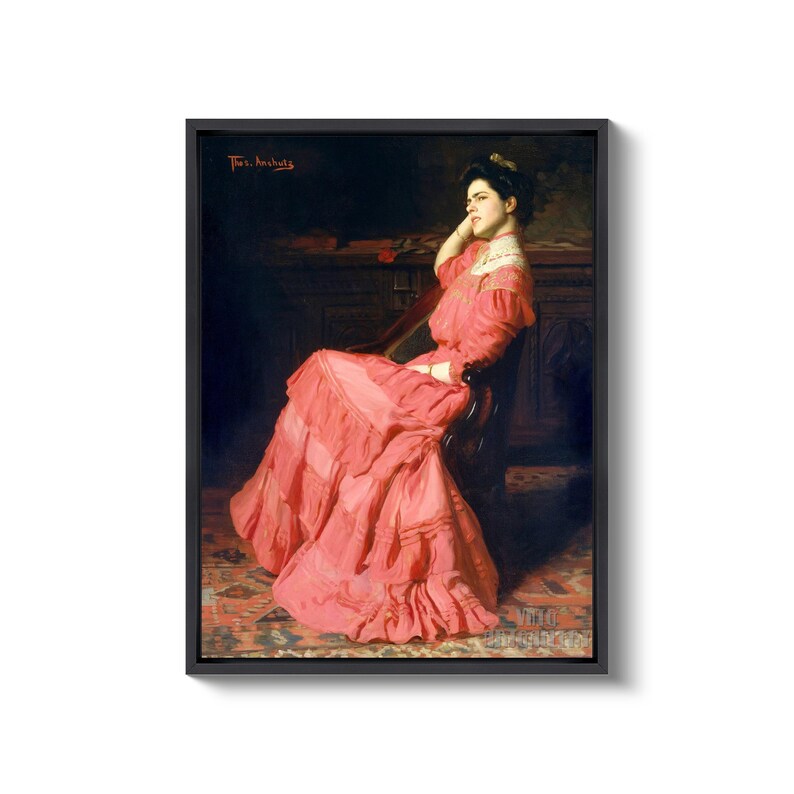 Thomas Pollock Thomas Pollock Anshutz : A Rose (1907 Canvas Gallery Wrapped or Framed ...
