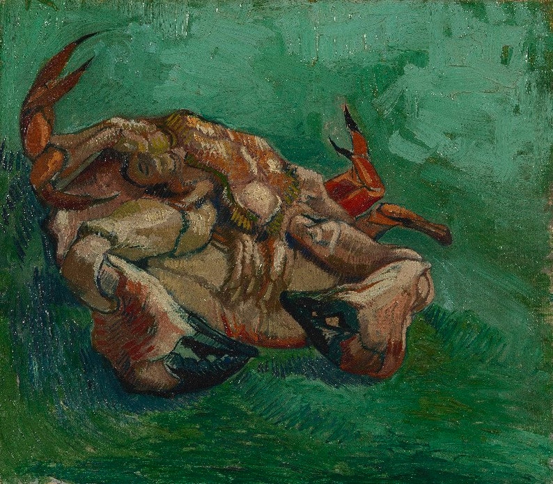 Vincent van Gogh : A Crab on its back 1887 Canvas Gallery image 0