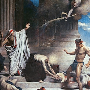 Léon Bonnat : Le Martyre de Saint Denis (1880) Canvas Gallery Wrapped or Framed Giclee Wall Art Print Digitally Remastered (D6050)