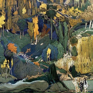 Leon Bakst : Afternoon of a Faun (1911) Canvas Gallery Wrapped or Framed Giclee Wall Art Print Digitally Remastered (D4060)