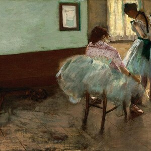 Edgar Degas : The Dance Lesson (1879) Canvas Gallery Wrapped or Framed Giclee Wall Art Print Digitally Remastered (D2560)