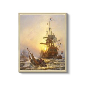 Christian Mølsted : Hans Rostgaard Sails During a Storm to the Dutch ...