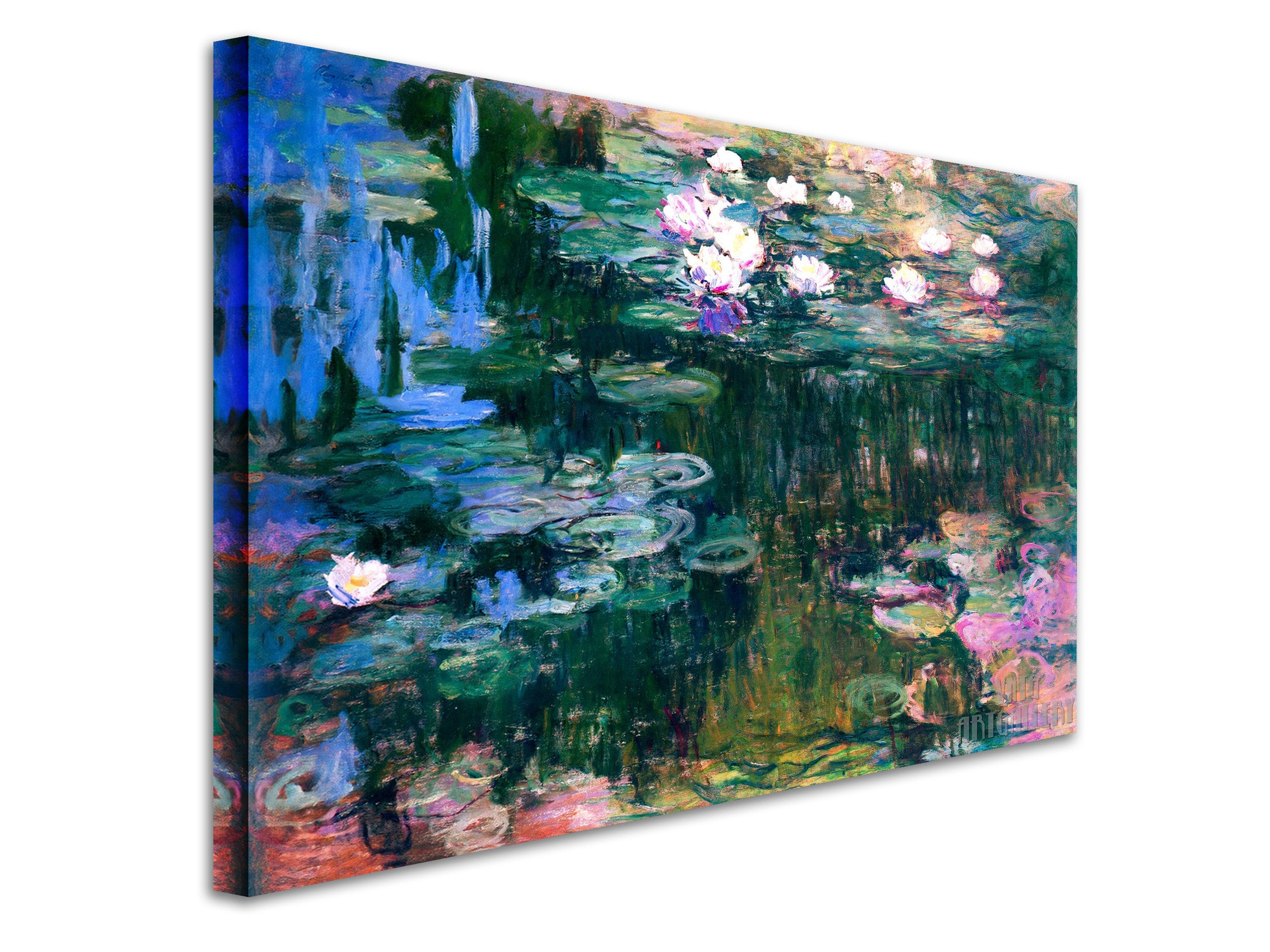 Claude Monet : Water Lilies 1917 Canvas Gallery Wrapped or Framed