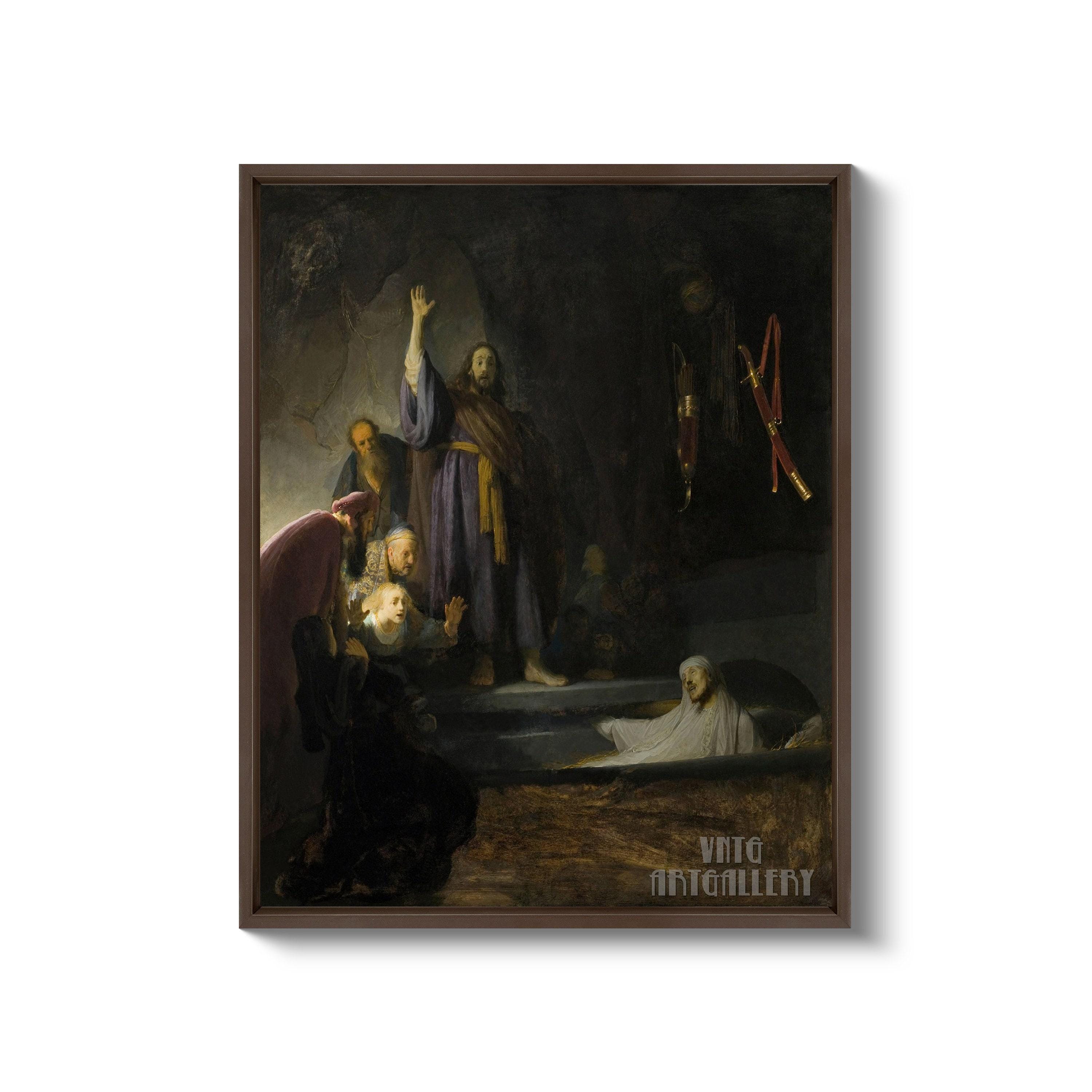 Rembrandt Van Rijn : the Raising of Lazarus (1630) Canvas Gallery ...