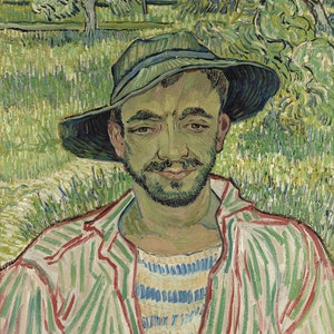 Vincent van Gogh : The Gardener (1889) Canvas Gallery Wrapped or Framed Giclee Wall Art Print (D6050)