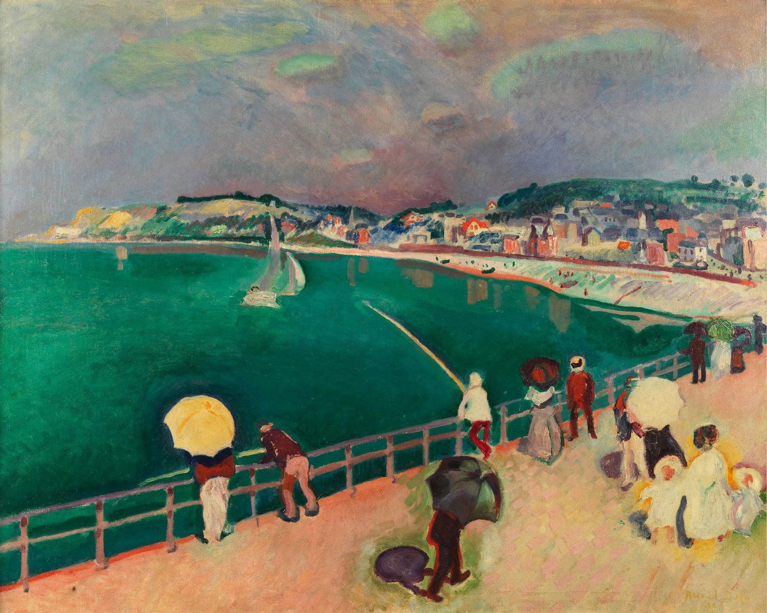 Raoul Dufy、La Plage de Sainte-Adresse Raoul Dufy | LA PLAGE DE SAINTE-ADRESSE (1906) | MutualArt