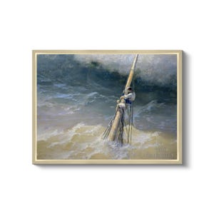Ivan Aivazovsky : Storm on the Azov Sea in April 1886 Canvas Gallery ...
