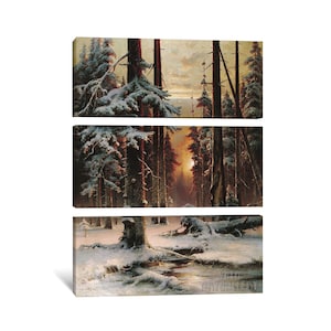 Julius Sergius Von Klever : Winter Sunset in a Spruce Forest - Etsy