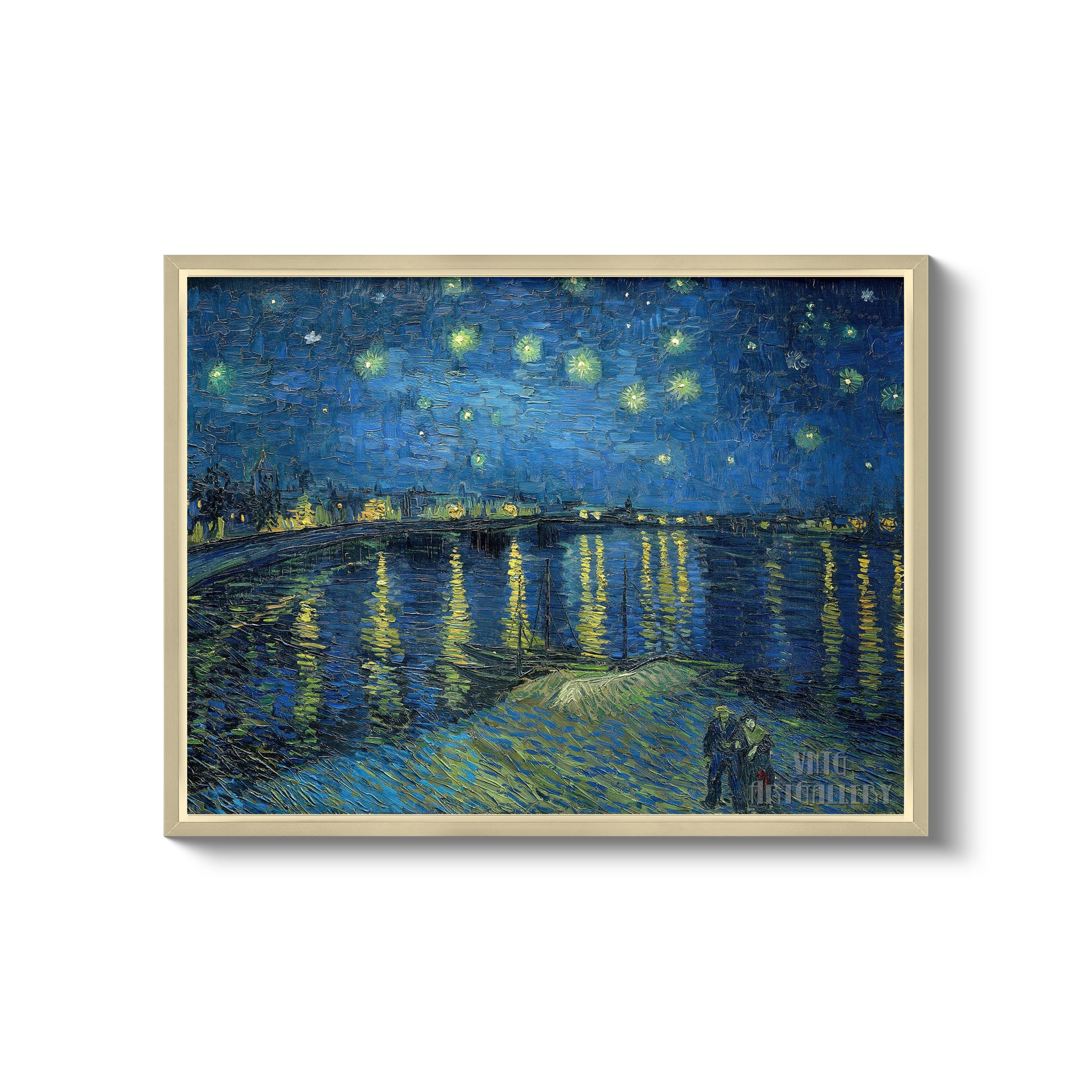 Vincent Van Gogh : Starry Night Over the Rhone (1888) Canvas Gallery ...