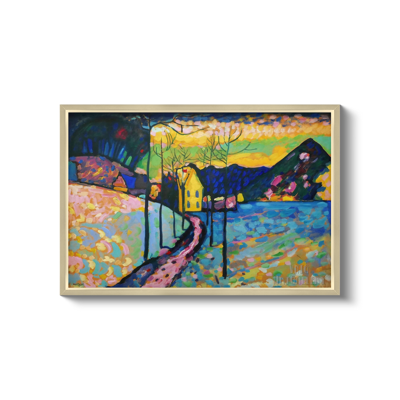  Foto zu Wassily Kandinsky : Winter Landscape (1909) Canvas Gallery Wrapped or 