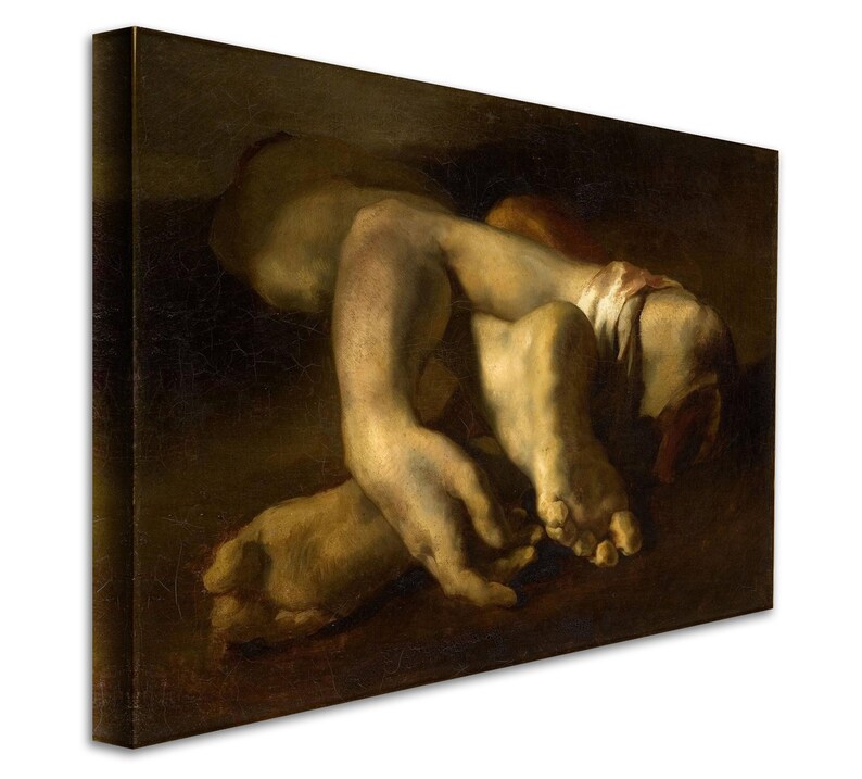 1791-1824 - Severed Limbs Canvas Gallery Wrapped Giclee Wall Art Print Theodore Gericault D5060