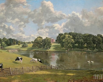 John Constable : Wivenhoe Park Essex (1816) Canvas Gallery Wrapped or Framed Giclee Wall Art Print Digitally Remastered (D3560)