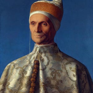 Giovanni Bellini : Portrait of Doge Leonardo Loredan (1501) Canvas Gallery Wrapped or Framed Giclee Wall Art Print (D6045)