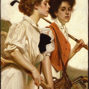 J. C. Leyendecker: Vacation (1907) Stampa artistica da parete Giclée su tela con cornice o avvolto in una galleria (D6050)