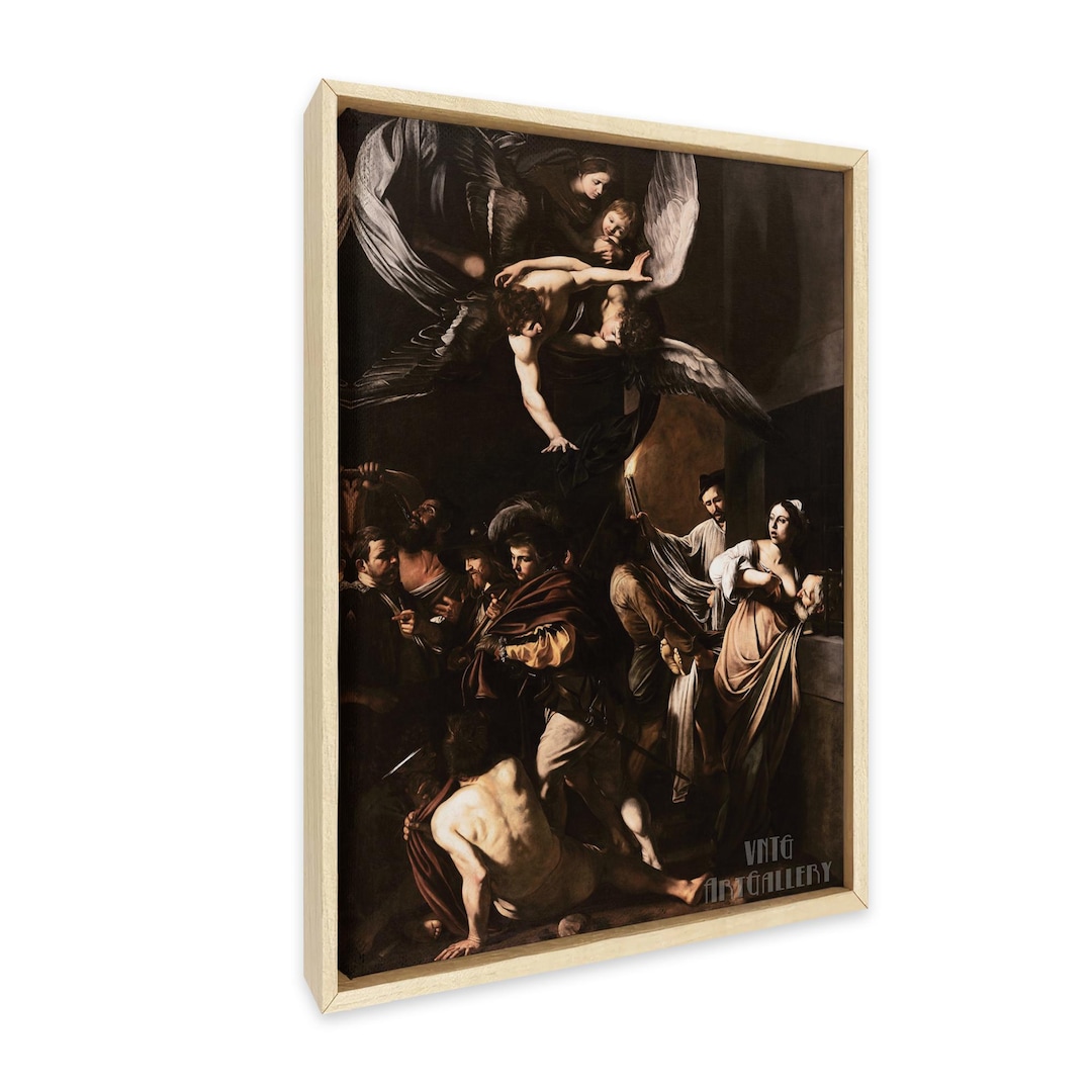 Caravaggio : the Seven Acts of Mercy 1607 Canvas Gallery Wrapped or ...