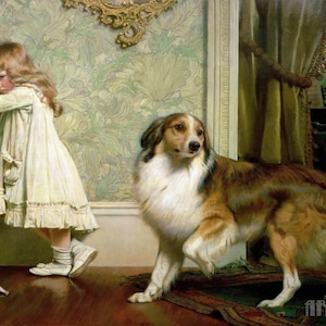 Charles Burton Barber A Special Pleader (1893) Stampa artistica da parete Giclée su tela, incorniciata o avvolta in una galleria, rimasterizzata digitalmente (D4060)