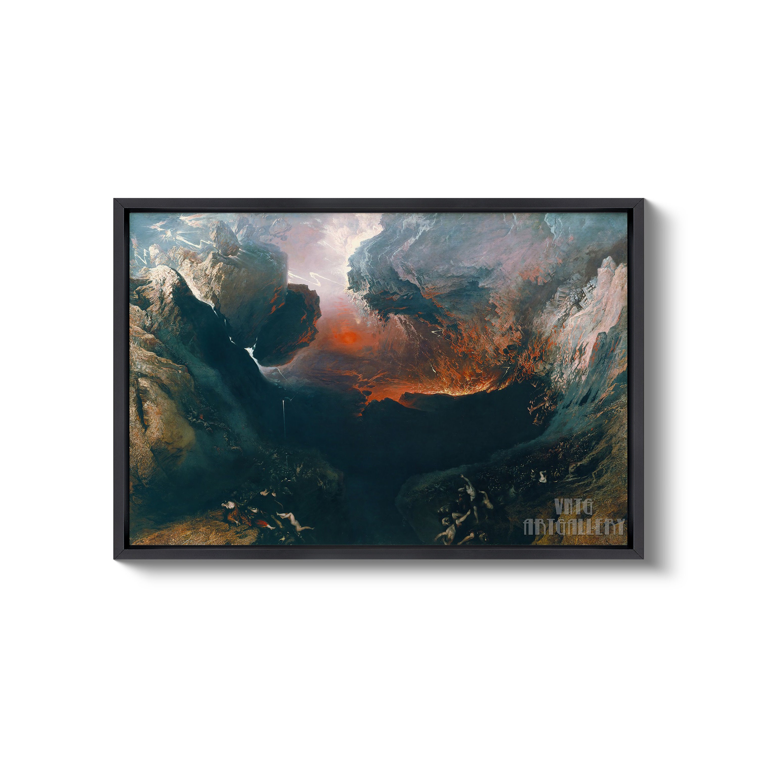 John Martin the Great Day of His Wrath 1851 Canvas Gallery Etsy