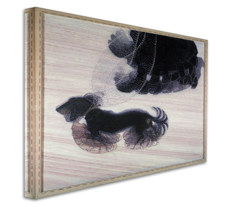 Balla Dynamisme dun chien en laisse 1912 Canvas