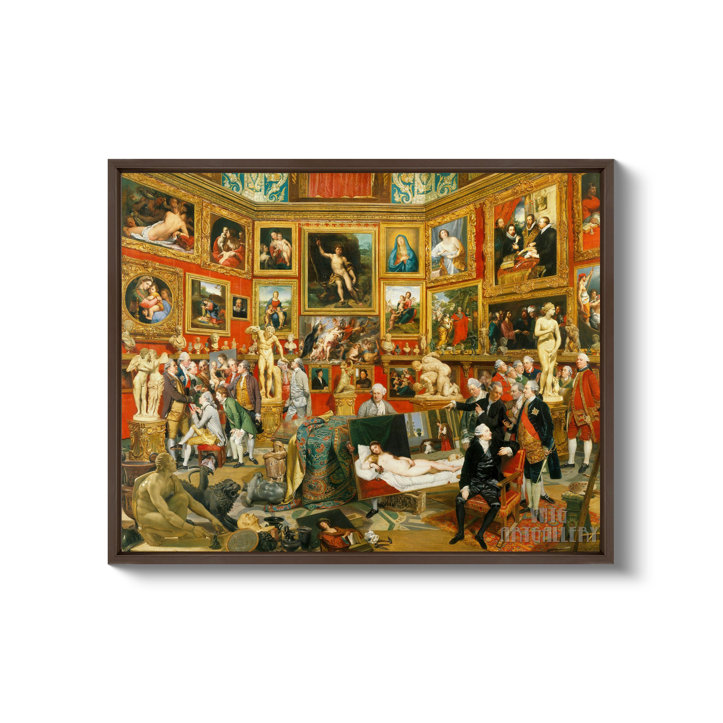 Johann Zoffany Tribuna of the Uffizi 1777 Canvas Gallery Etsy