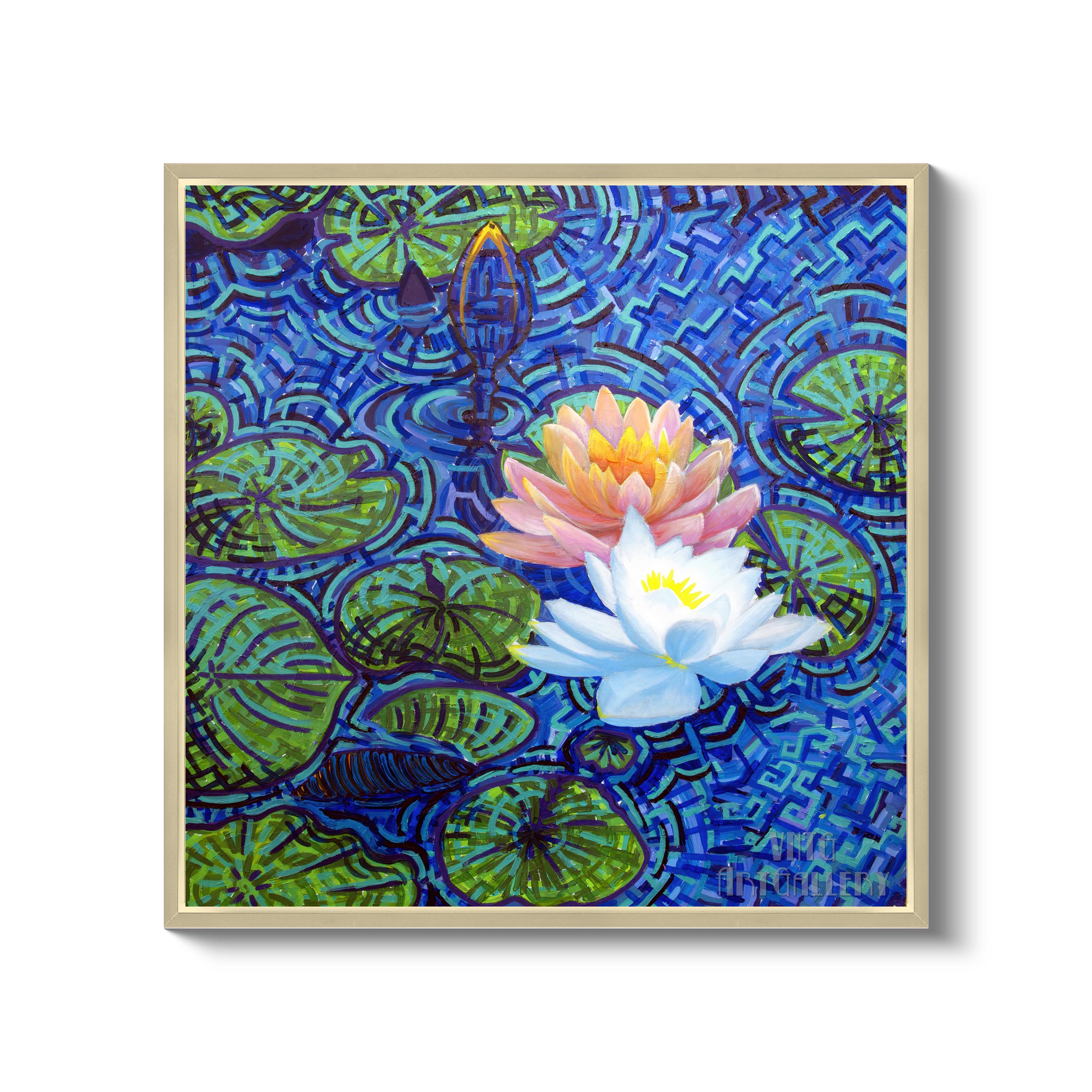 グロメット窓のカーテンアーティスティックな蓮の花の水花の上に咲く霊的瞑想テーマの窓カーテンリビングの寝室装飾52×96インチ2枚組 STTYEユニコーンの部屋を暗くするカーテンレインボーキュートローズ