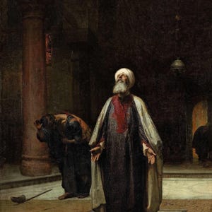 Frederick Arthur Bridgman : The Prayer (1877) Canvas Gallery Wrapped or Framed Giclee Wall Art Print Digitally Remastered (D6050)